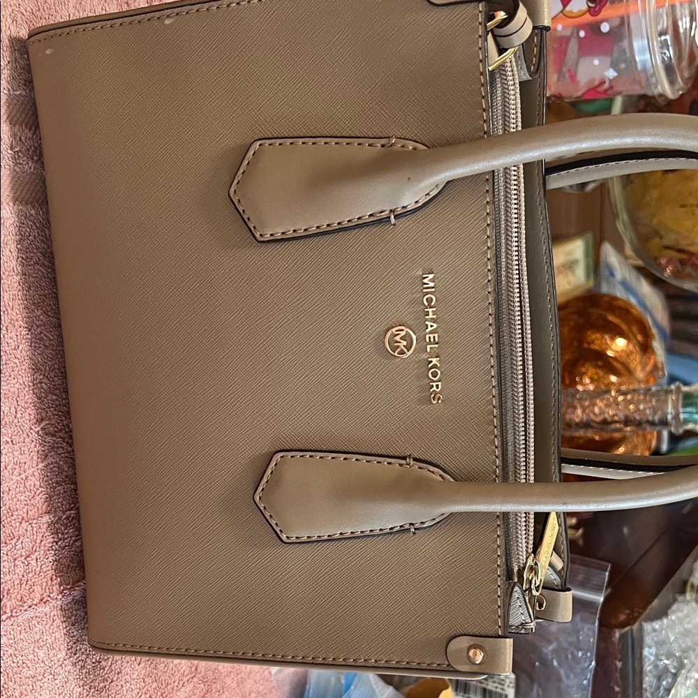 Michael Kors Brown Leather Satchel